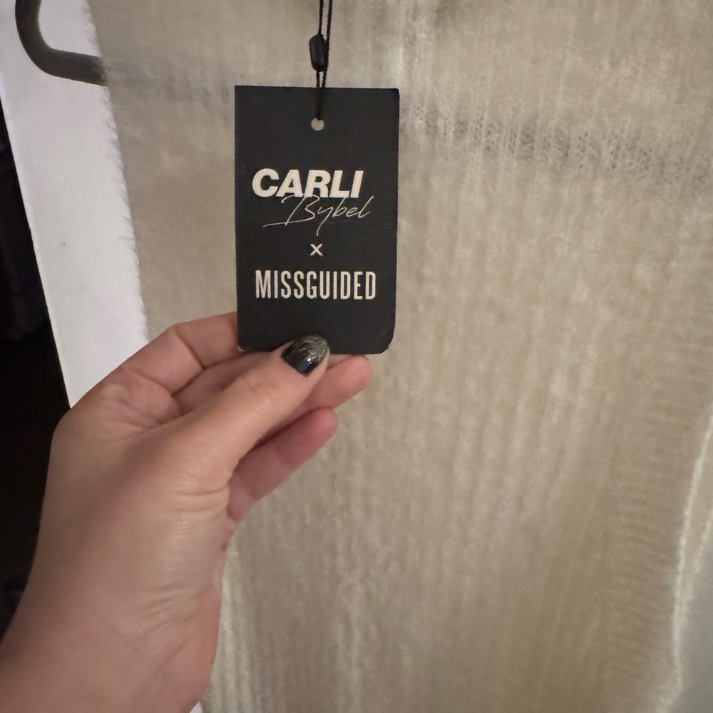 Missguided x Carli Bybel Cream Sweater